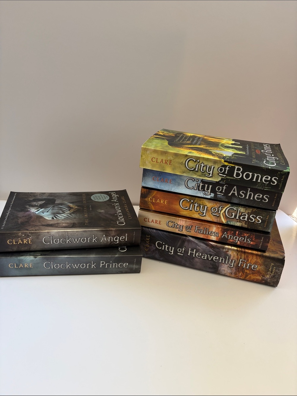 The Mortal Instruments & Infernal Devices Paperback Book Set - Colored Spines